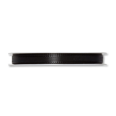 Taftband schwarz in verschiedenen Breiten 50 Meter Rolle