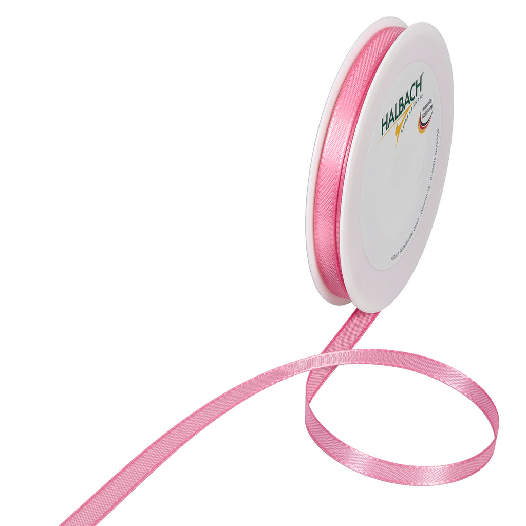 Taftband rosa in verschiedenen Breiten 50 Meter Rolle
