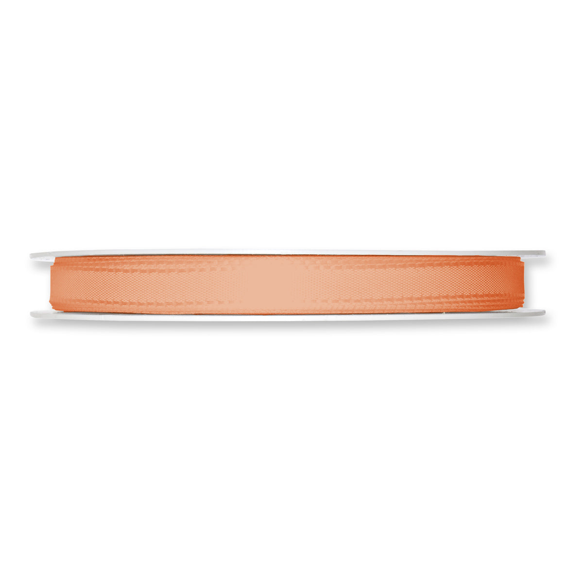 Taftband apricot in verschiedenen Breiten 50 Meter Rolle