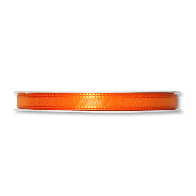 Taftband orange in verschiedenen Breiten 50 Meter Rolle