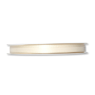 Taftband creme in verschiedenen Breiten 50 Meter Rolle