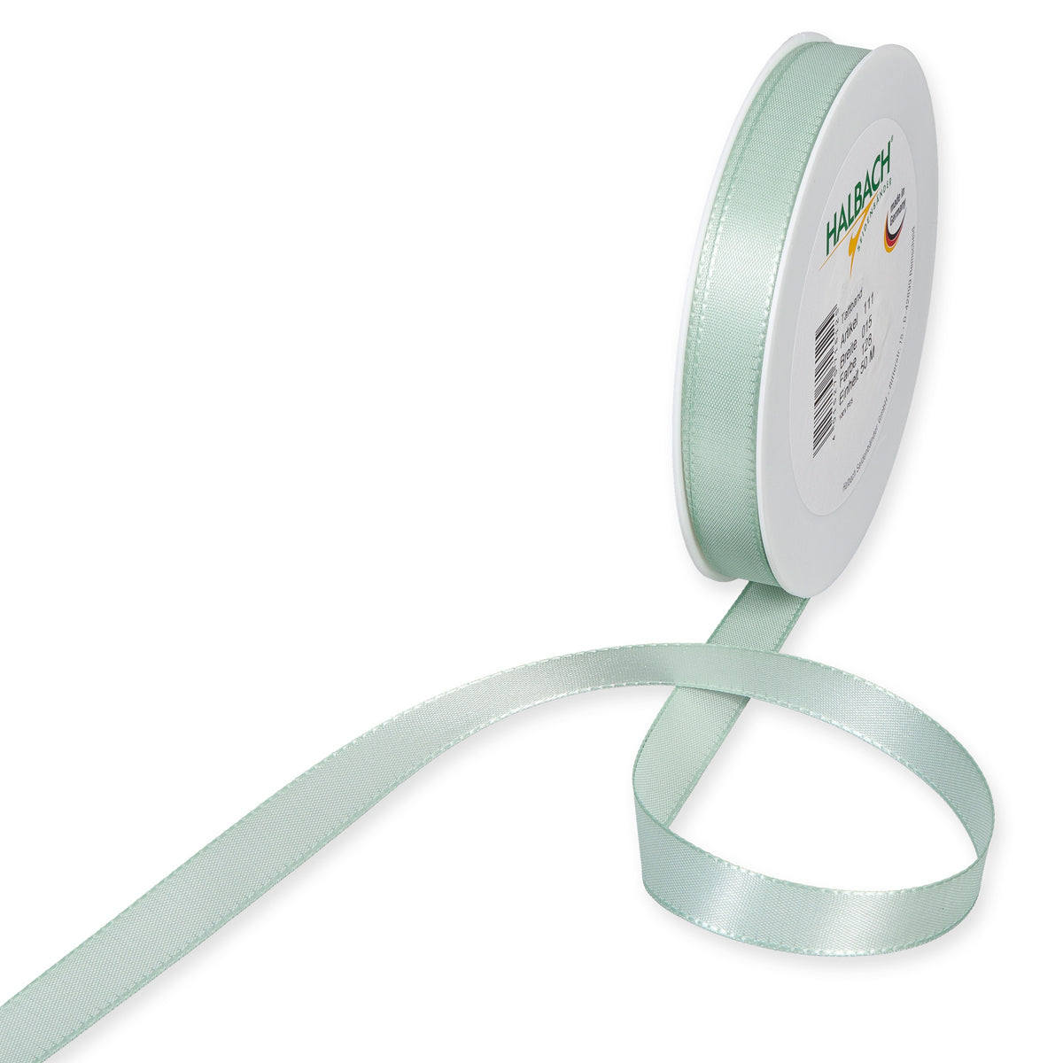Taftband mint in verschiedenen Breiten 50 Meter Rolle