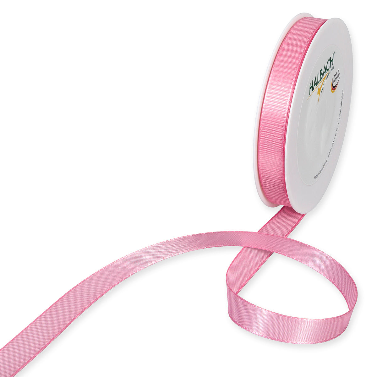 Taftband rosa in verschiedenen Breiten 50 Meter Rolle