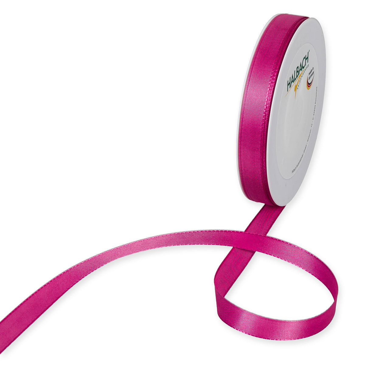Taftband pink in verschiedenen Breiten 50 Meter Rolle