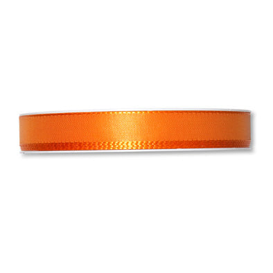 Taftband orange in verschiedenen Breiten 50 Meter Rolle