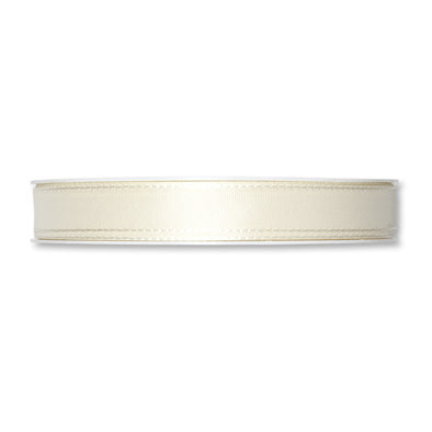 Taftband creme in verschiedenen Breiten 50 Meter Rolle