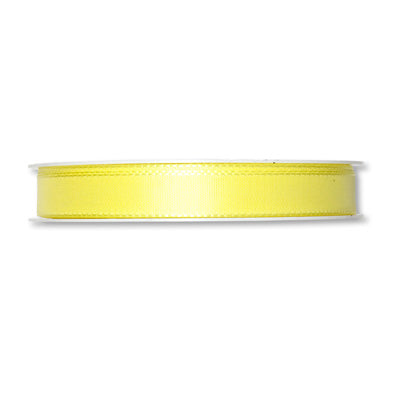 Taftband hellgelb in verschiedenen Breiten 50 Meter Rolle