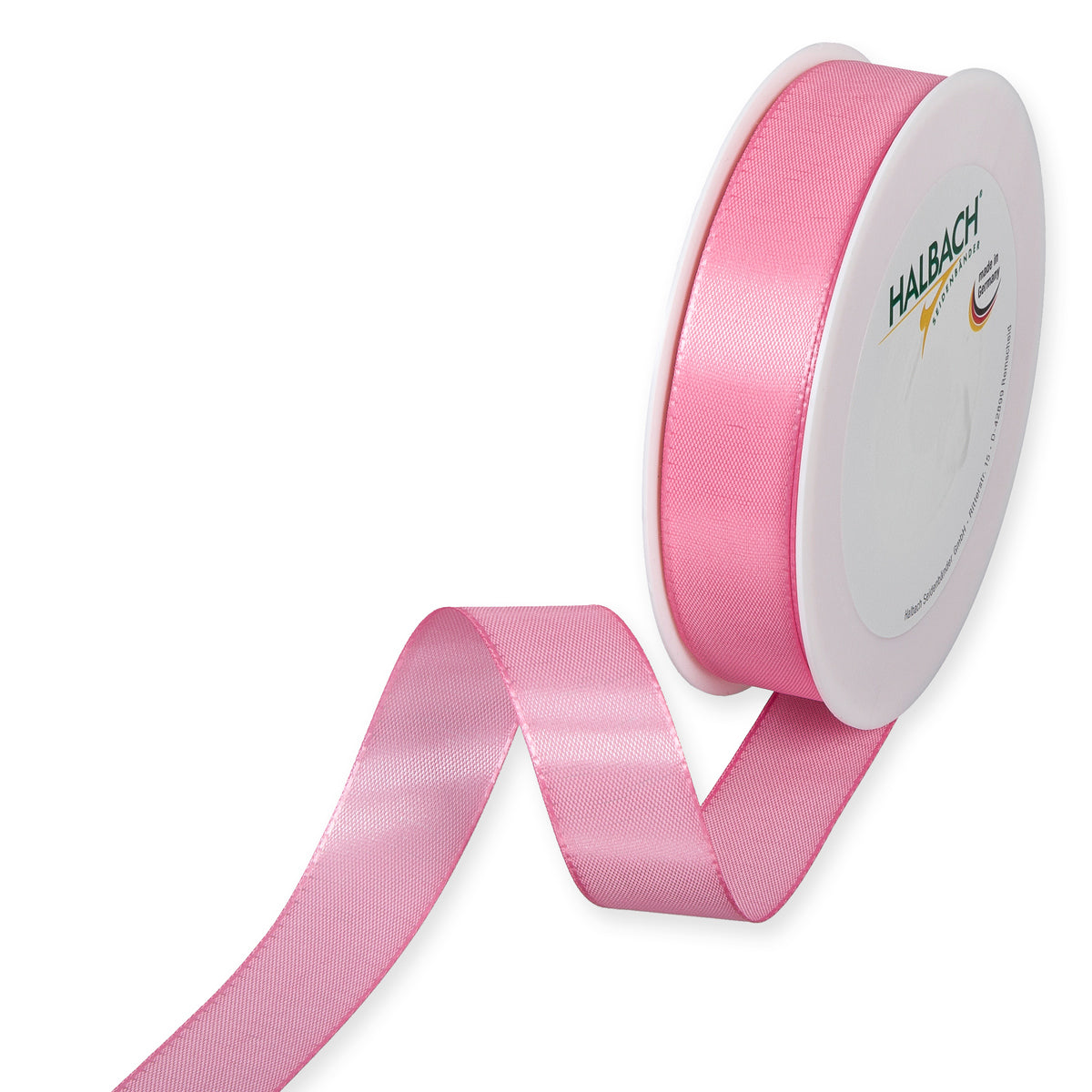 Taftband rosa in verschiedenen Breiten 50 Meter Rolle