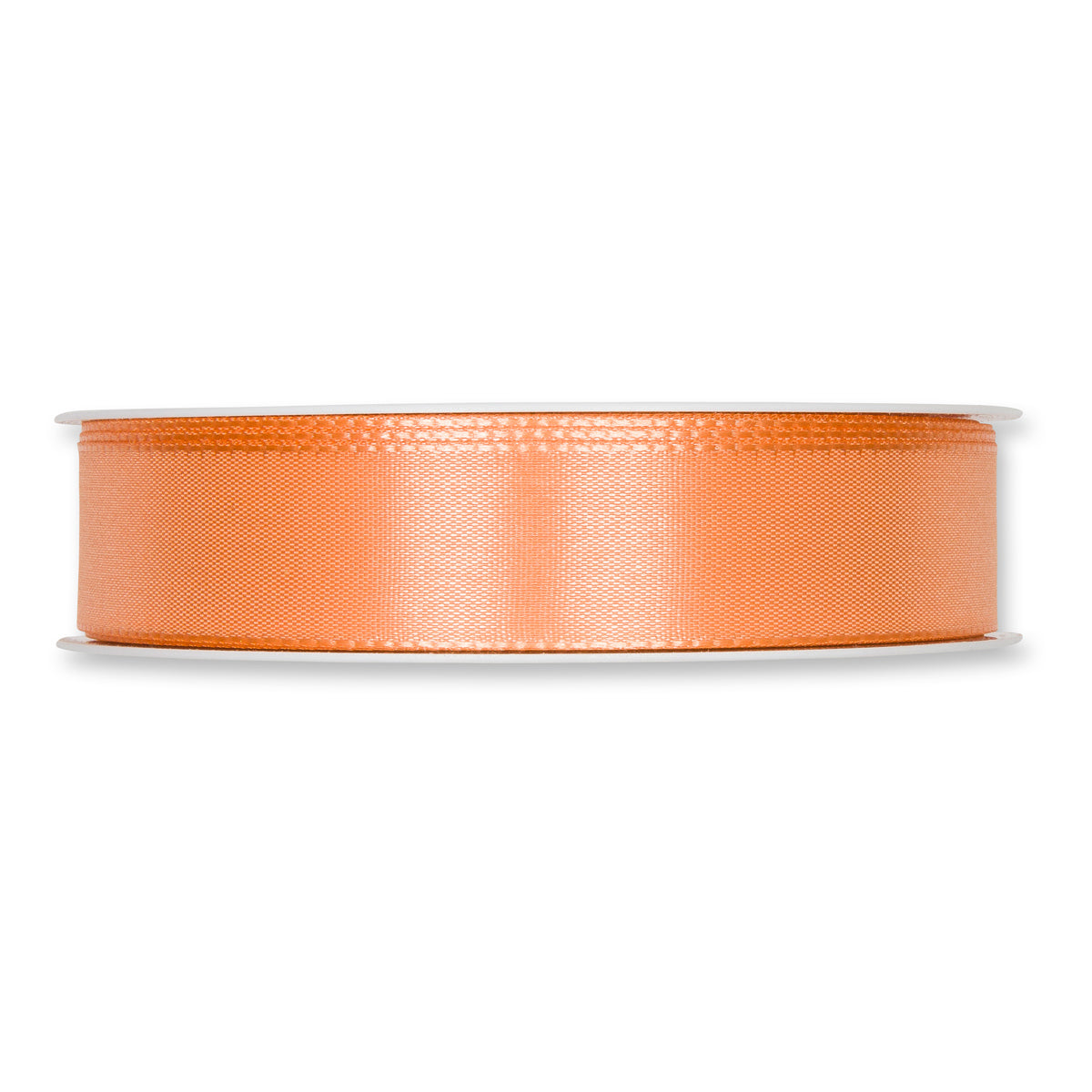 Taftband apricot in verschiedenen Breiten 50 Meter Rolle