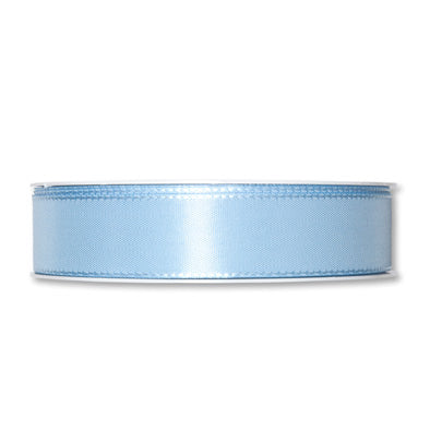 Taftband hellblau in verschiedenen Breiten 50 Meter Rolle