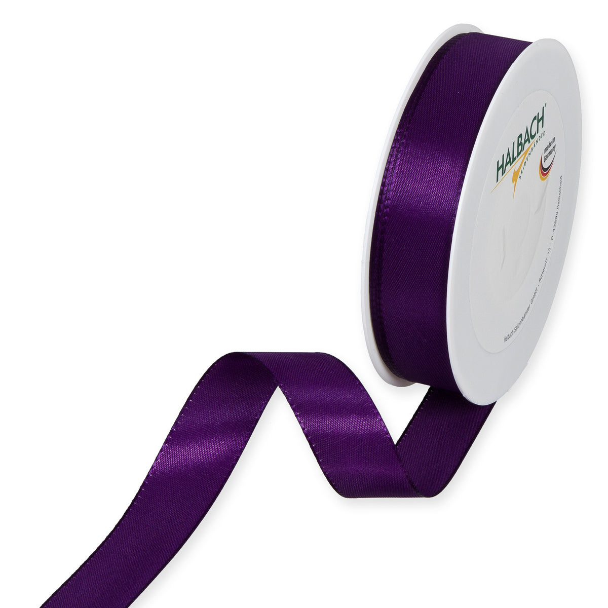 Taftband lila in verschiedenen Breiten 50 Meter Rolle