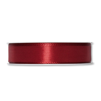Taftband bordeaux in verschiedenen Breiten 50 Meter Rolle