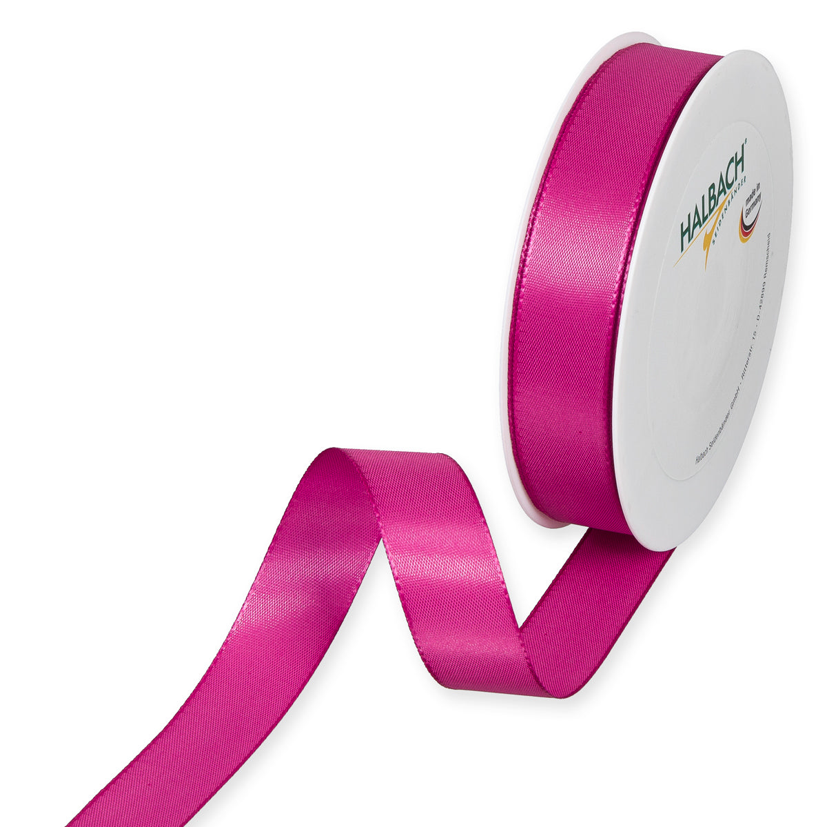 Taftband pink in verschiedenen Breiten 50 Meter Rolle