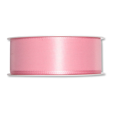 Taftband rosa in verschiedenen Breiten 50 Meter Rolle