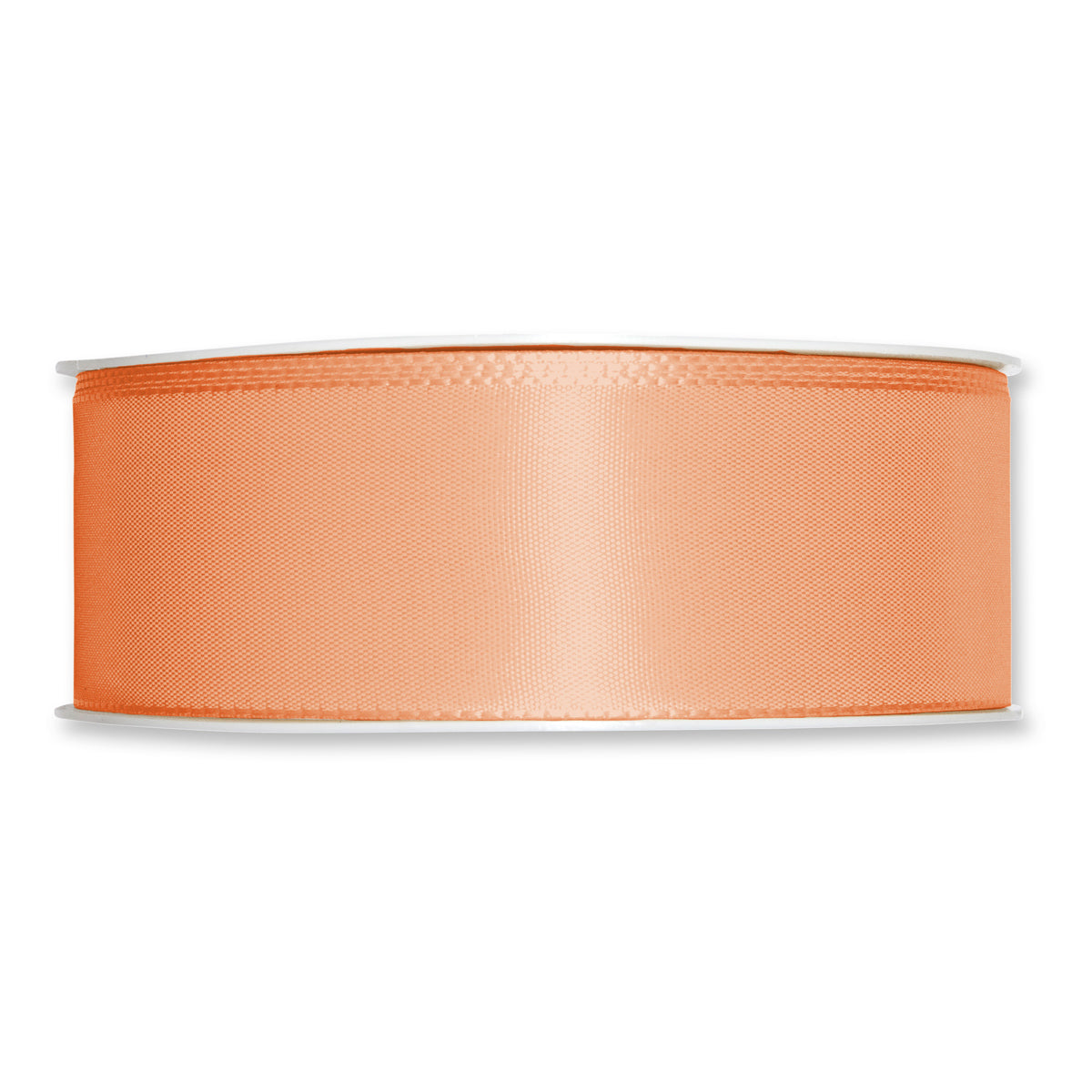 Taftband apricot in verschiedenen Breiten 50 Meter Rolle