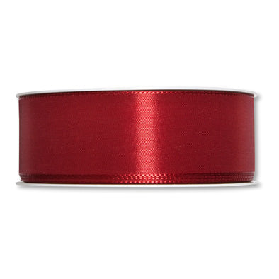 Taftband bordeaux in verschiedenen Breiten 50 Meter Rolle