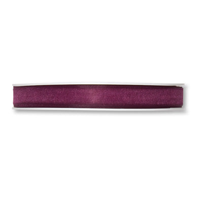 Organzaband purple Fb. 505 in drei Breiten 50 Meter Rolle