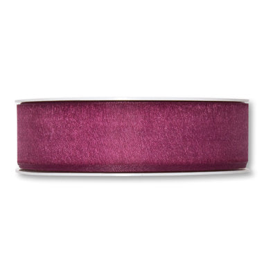 Organzaband purple Fb. 505 in drei Breiten 50 Meter Rolle
