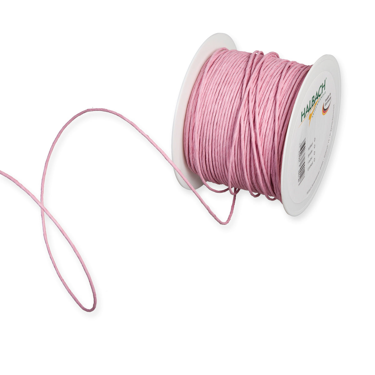 Papierdraht Rosa Fb. 24 – 2mm, 100-Meter-Rolle