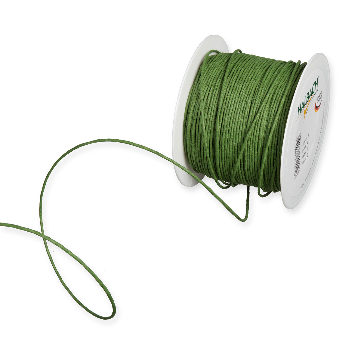 Papierdraht Dunkelgrün Fb. 30 – 2mm, 100-Meter-Rolle