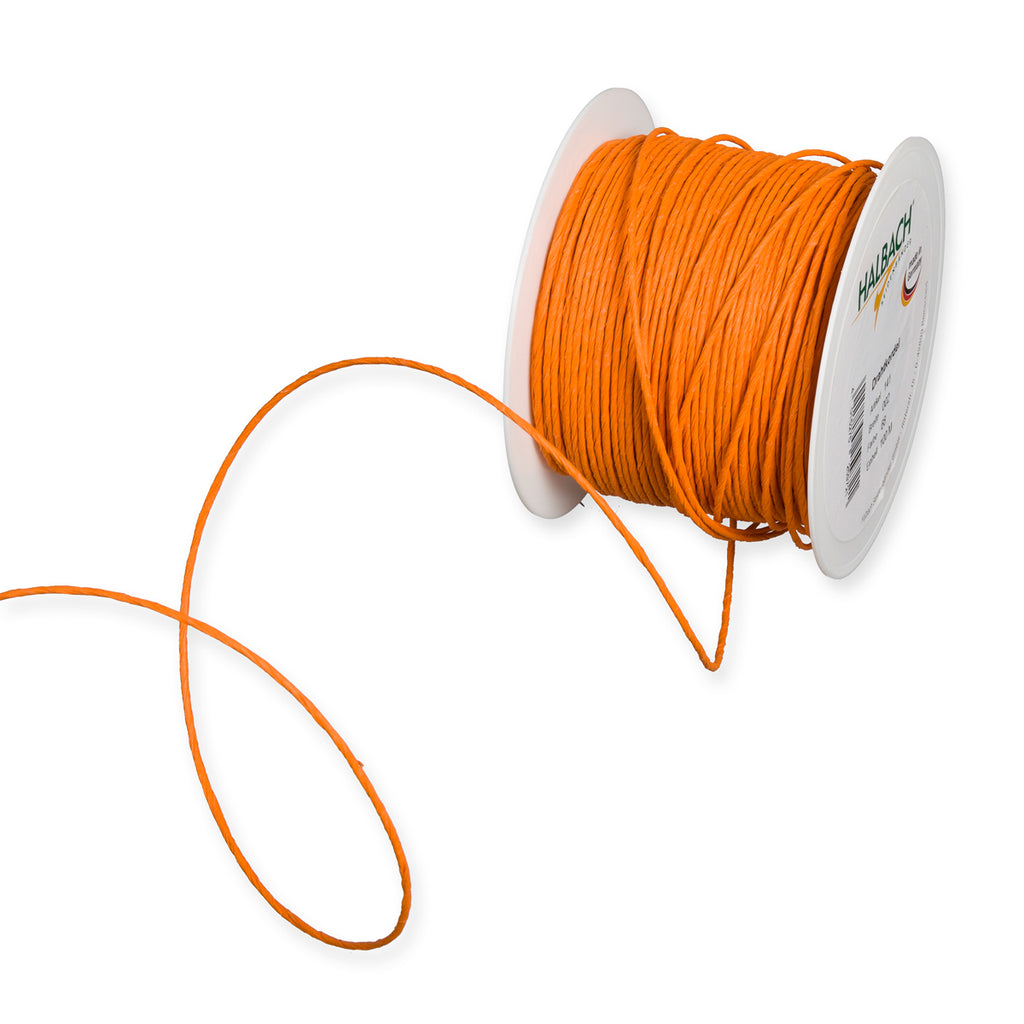 Papierdraht Orange Fb. 68 – 2mm, 100-Meter-Rolle