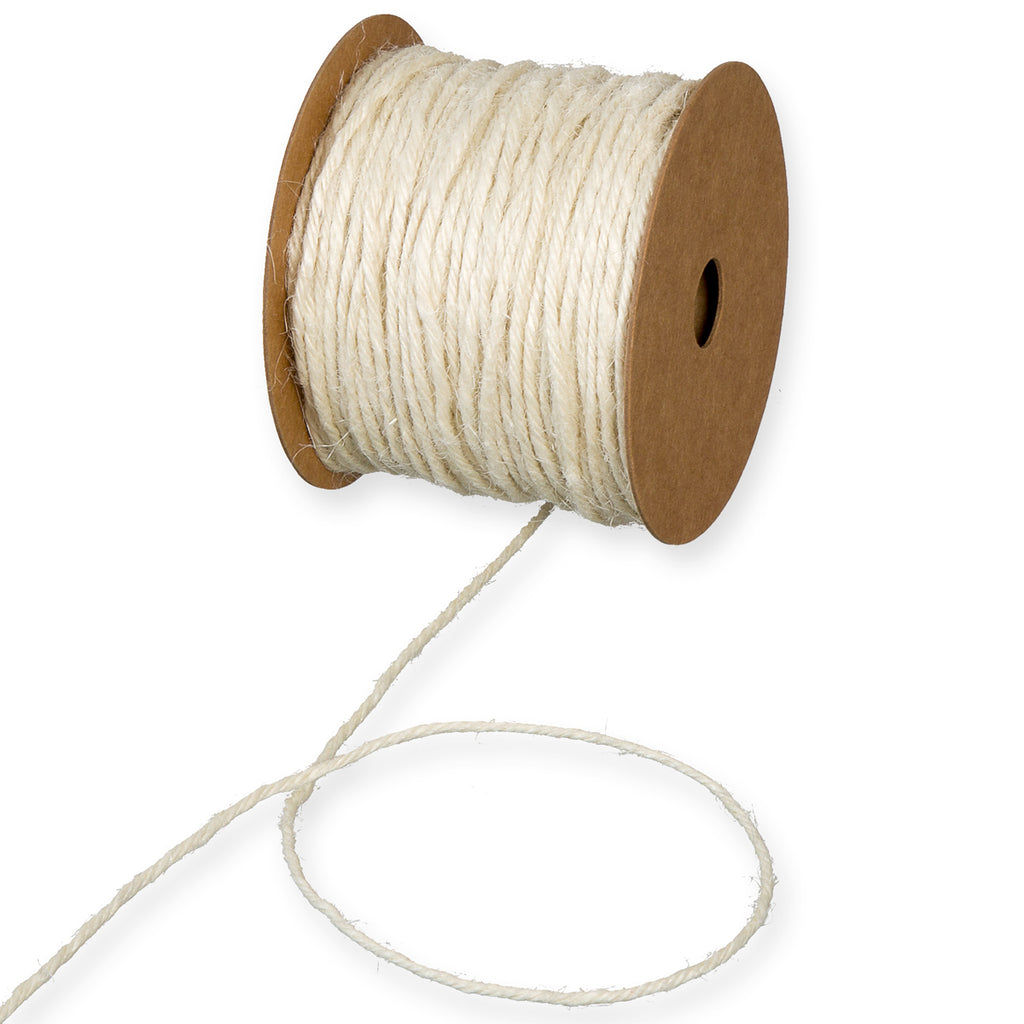 Jutekordel Creme Fb. 70 – 2mm, 50-Meter-Rolle