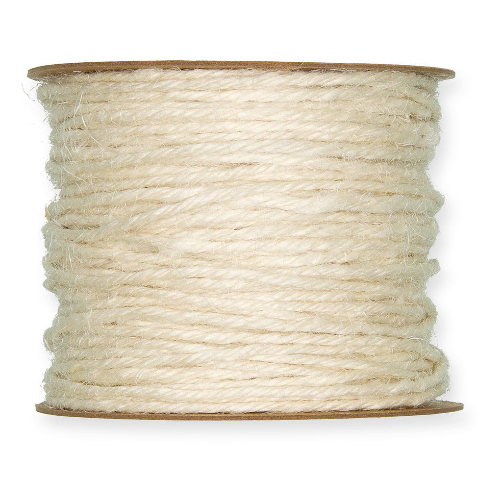 Jutekordel Creme Fb. 70 – 2mm, 50-Meter-Rolle