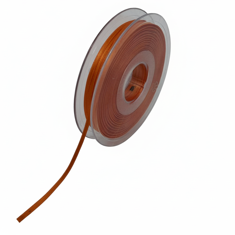 Satinband Orange 2 – weißer Hintergrund