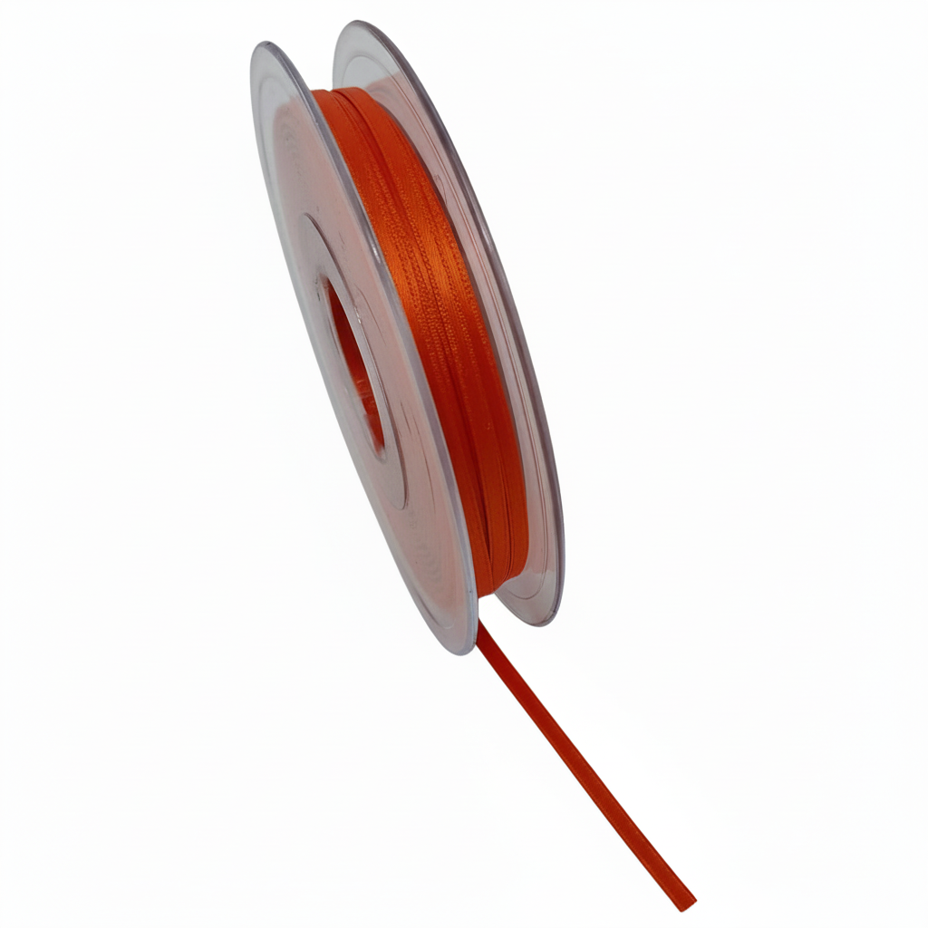 Satinband Orange-Rot 2 – reinweiß