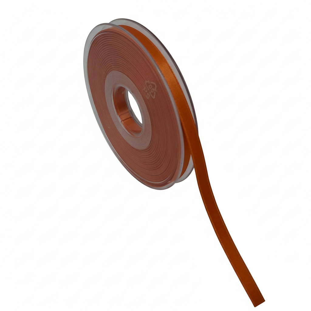 Satinband Orange 1 – weißer Hintergrund