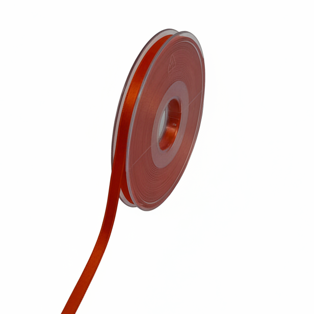 Satinband Orange-Rot 3 – reinweiß