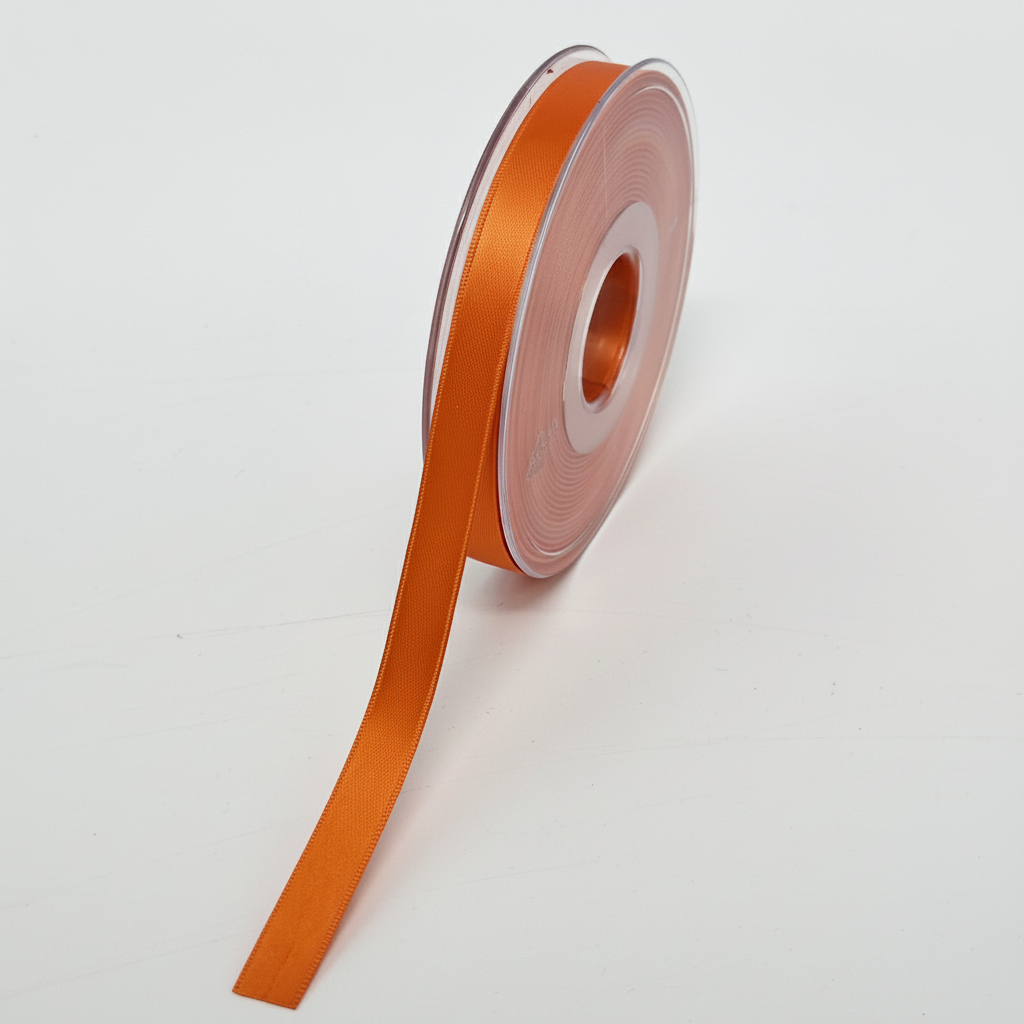 Satinband Orange 3 – weißer Hintergrund