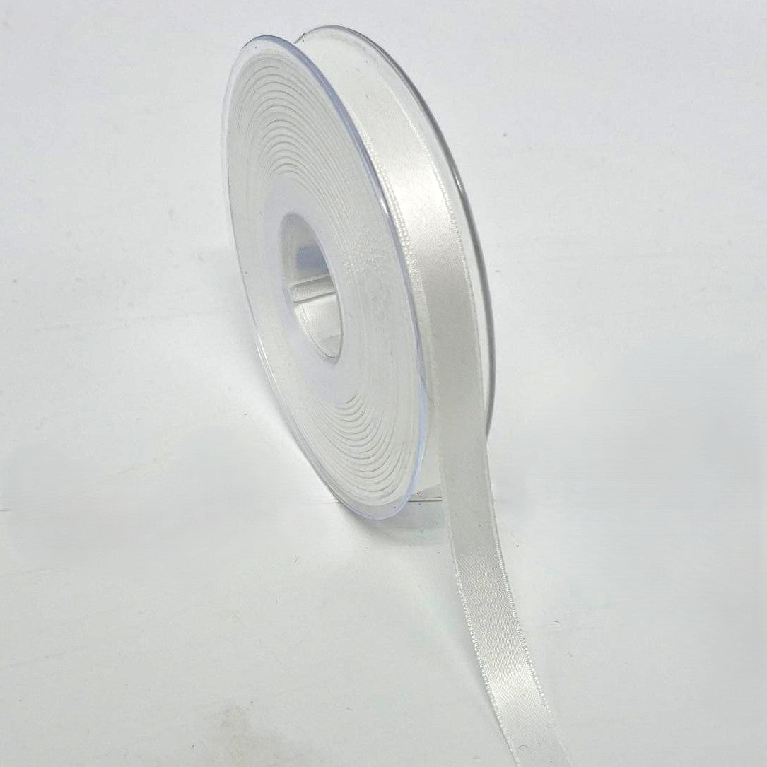 Satinband Doppelsatin Brilliantweiß (BridalWhite) Fb 405