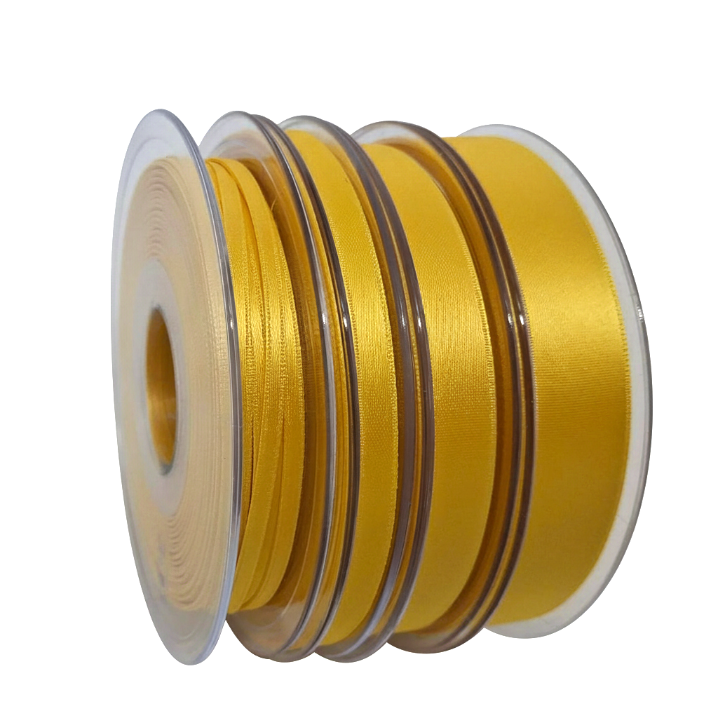 Satinband Doppelsatin Jaune-Gelb Fb 26