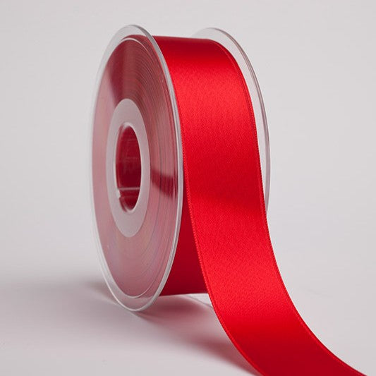 Seidenband Doppelsatin Rot (Flame) Fb. 25