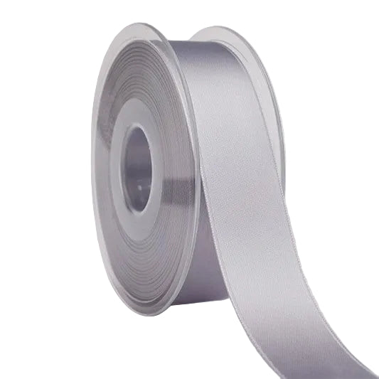 Satinband Doppelsatin Silbergrau Fb 30