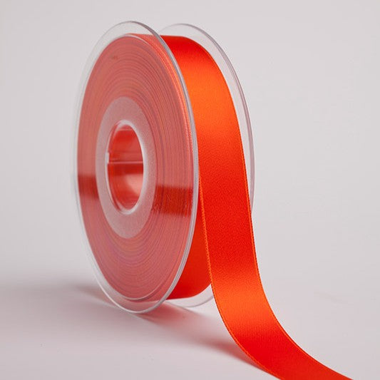 Satinband Doppelsatin Rot-Orange (Tangerine Tango) Fb.39 Premium