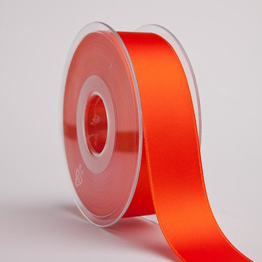 Satinband Doppelsatin Rot-Orange (Tangerine Tango) Fb.39 Premium