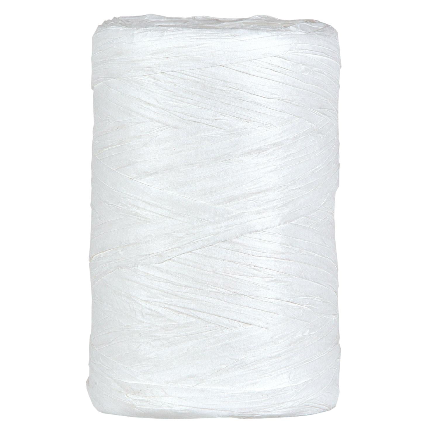 Raffia Papierband Weiß Geschenkband und mehr 5-8mm x 100 Meter