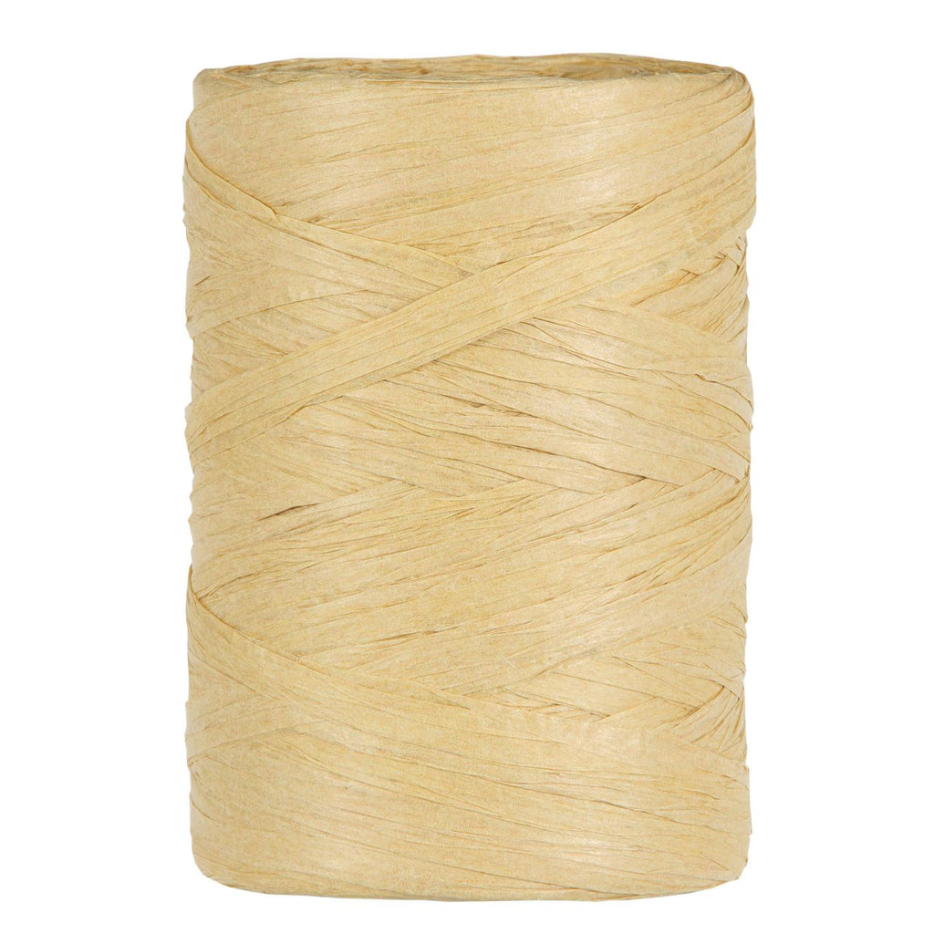 Raffia Papierband Creme Geschenkband und mehr 5-8mm x 100 Meter