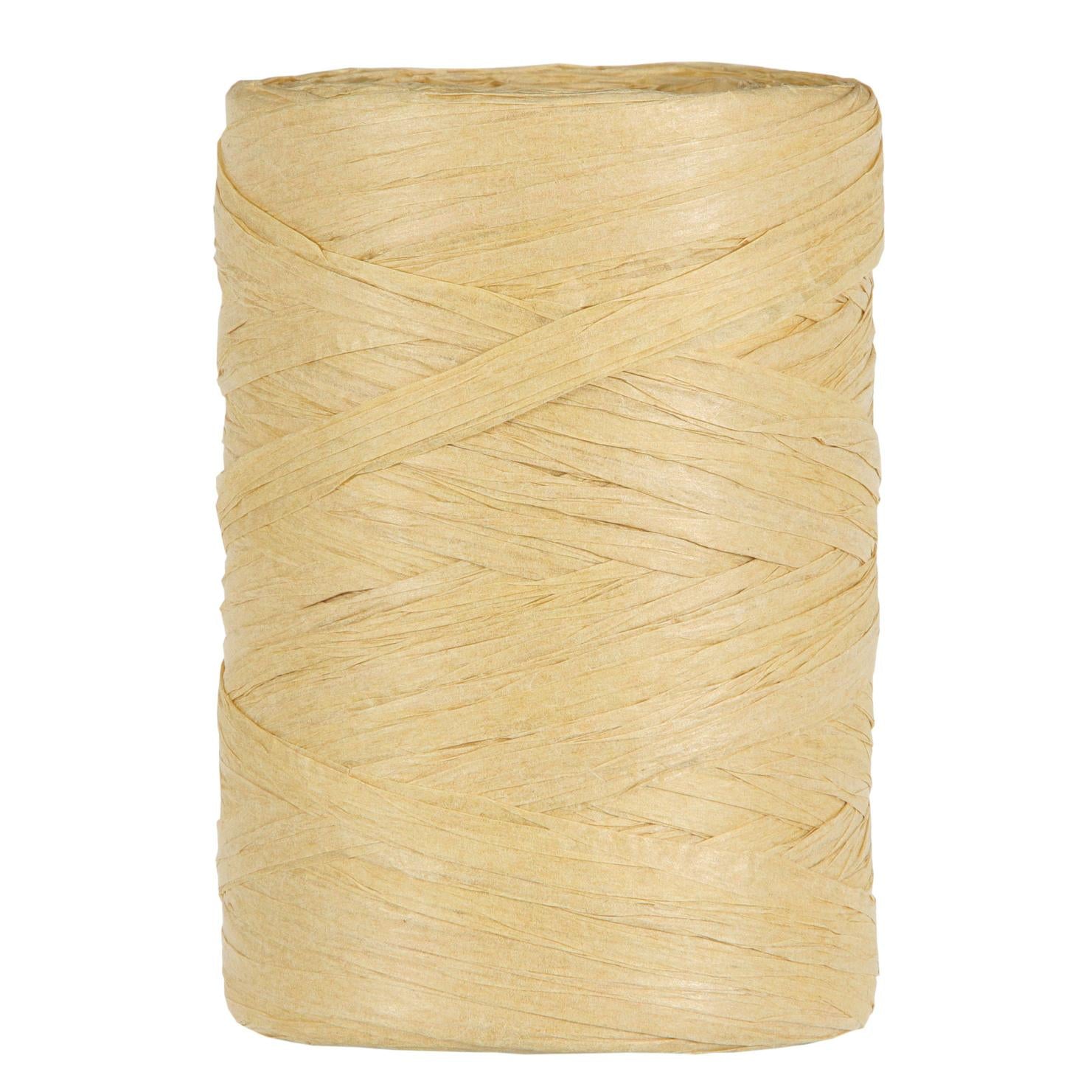 Raffia Papierband Creme Geschenkband und mehr 5-8mm x 100 Meter