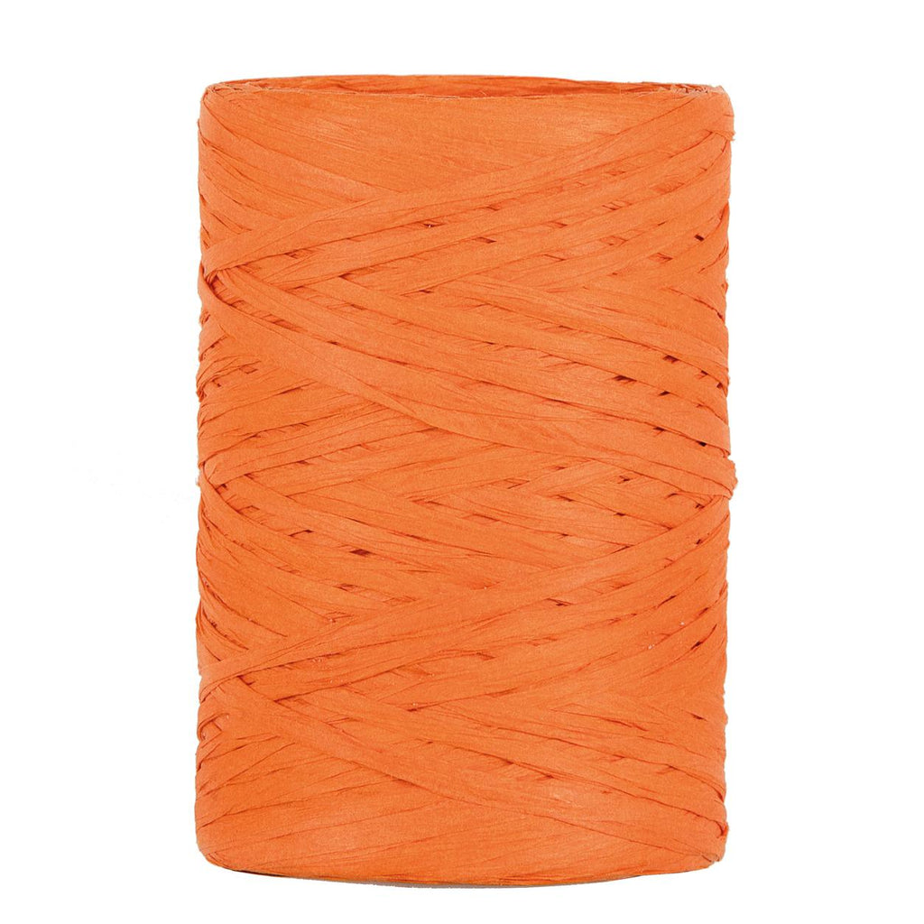 Raffia Papierband Orange Geschenkband und mehr 5-8mm x 100 Meter