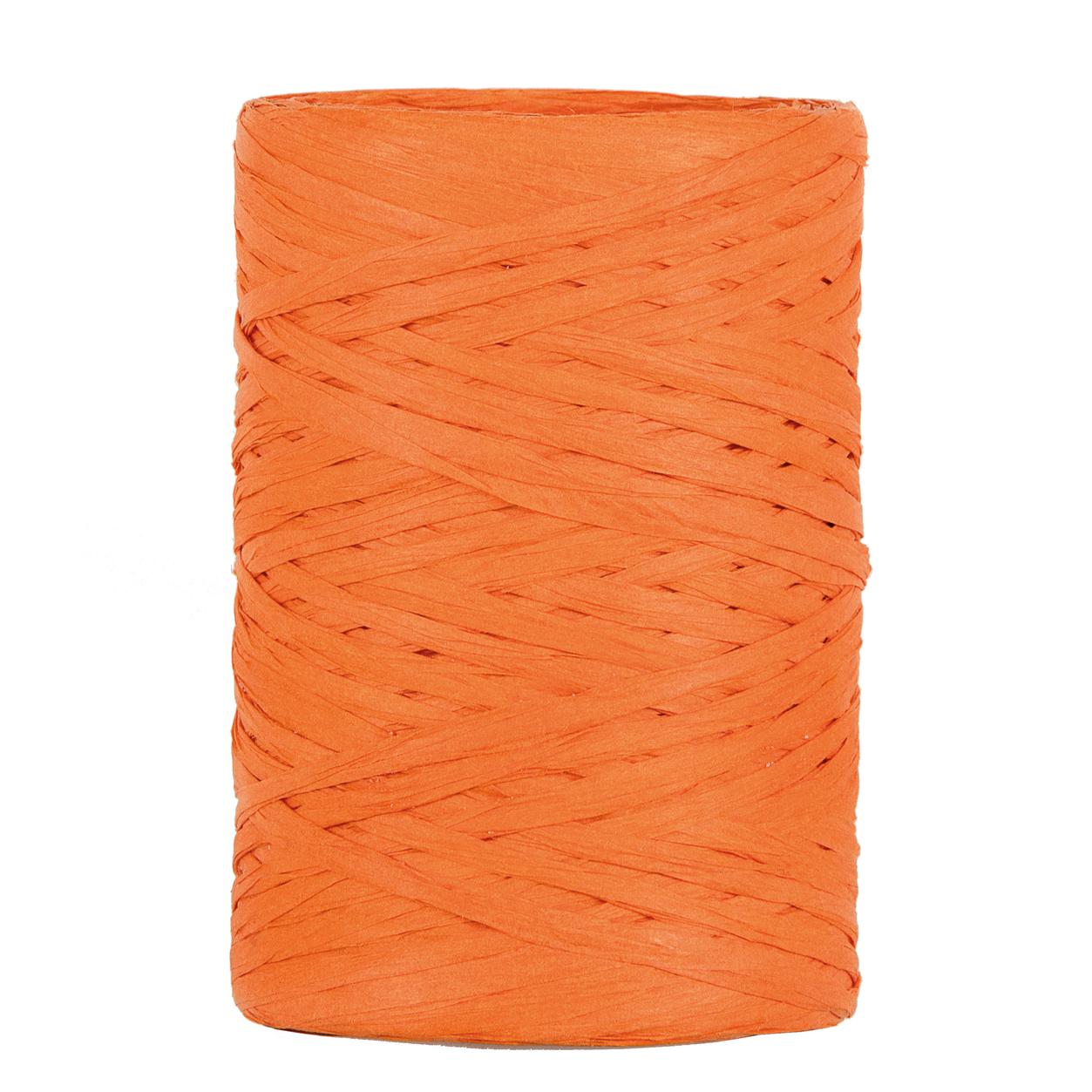 Raffia Papierband Orange Geschenkband und mehr 5-8mm x 100 Meter