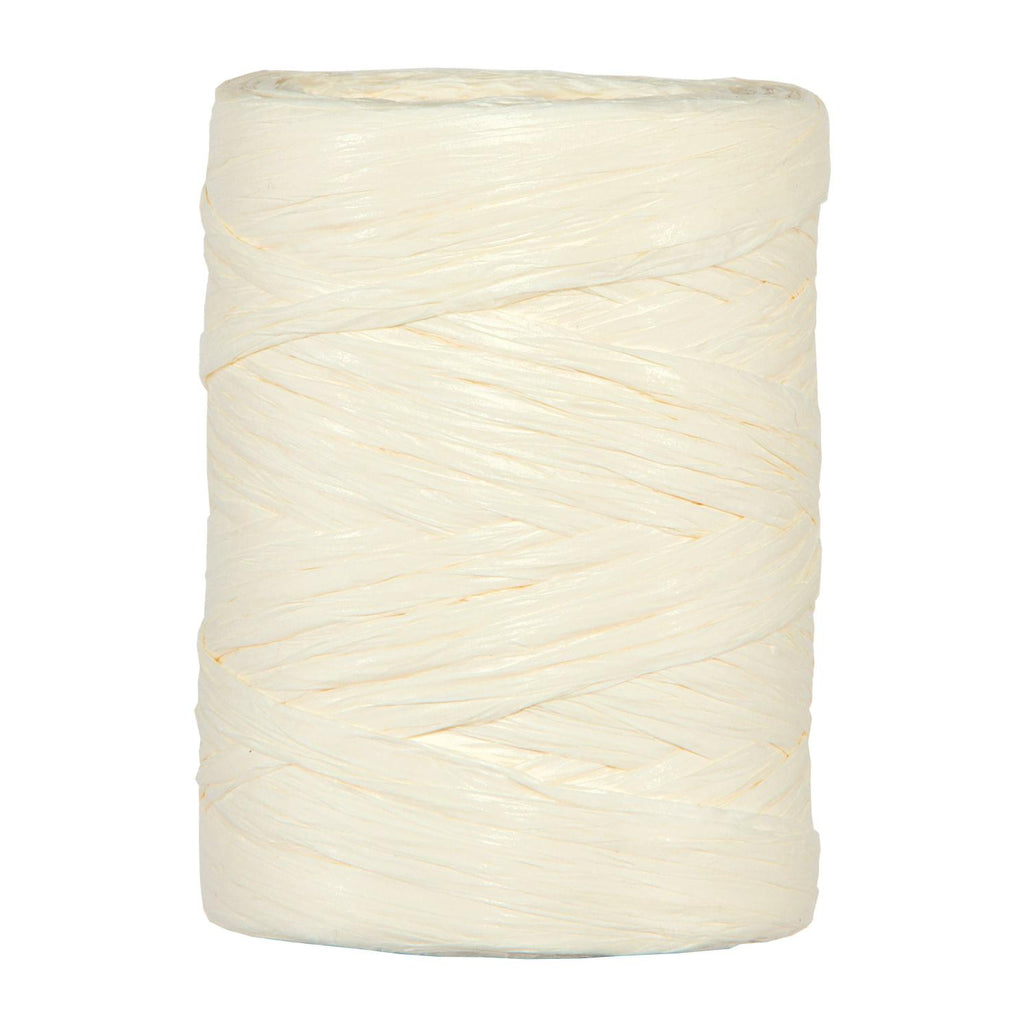 Raffia Papierband Hellcreme Geschenkband und mehr 5-8mm x 100 Meter