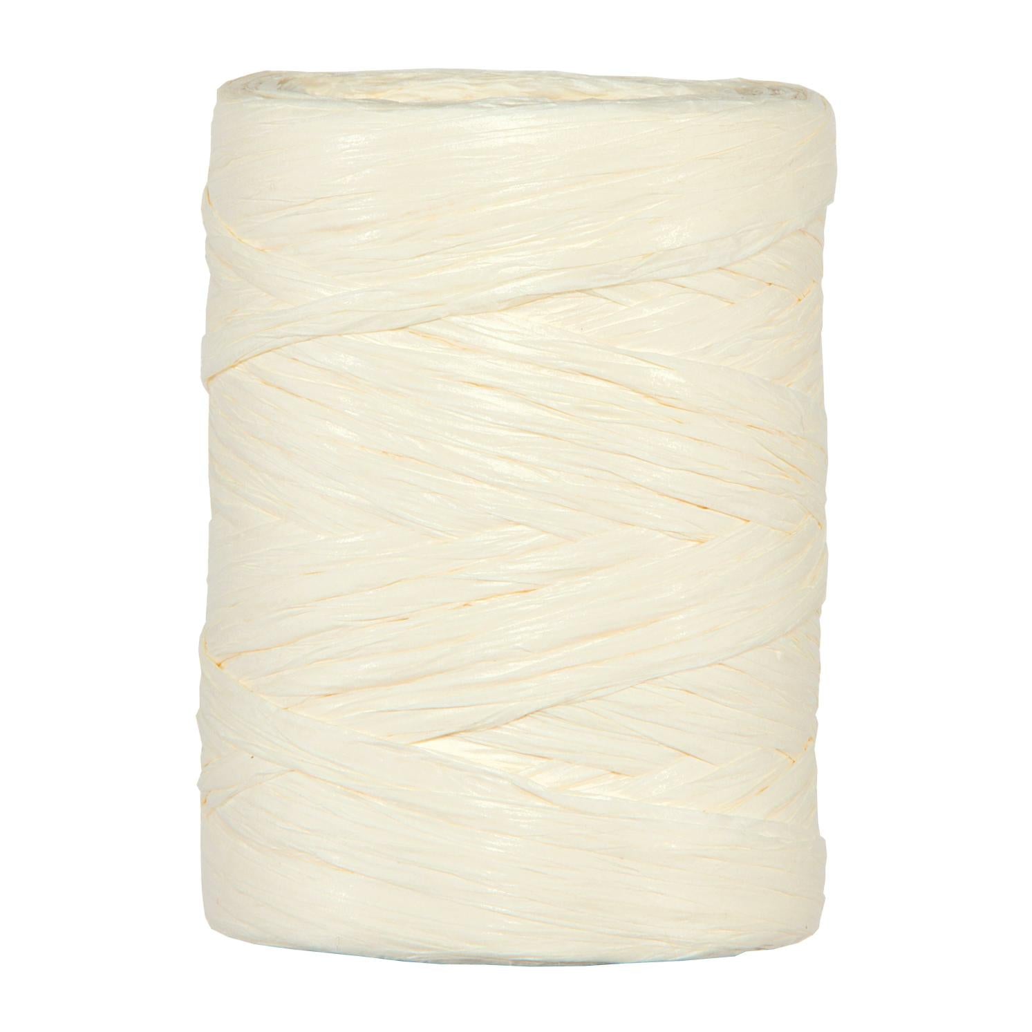 Raffia Papierband Hellcreme Geschenkband und mehr 5-8mm x 100 Meter