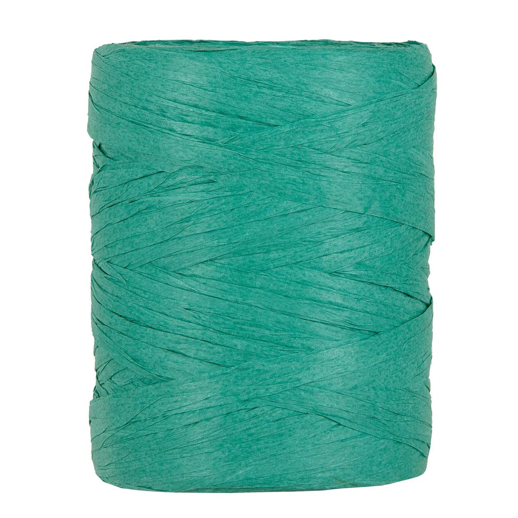 Raffia Papierband Smaragdgrün Geschenkband und mehr 5-8mm x 100 Meter