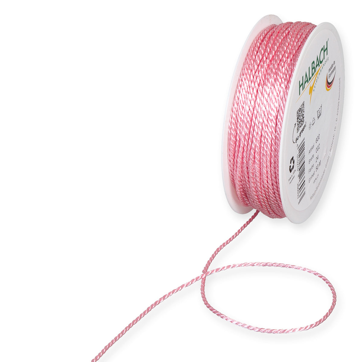 Kordelband rosa Fb. 24 in zwei Breiten