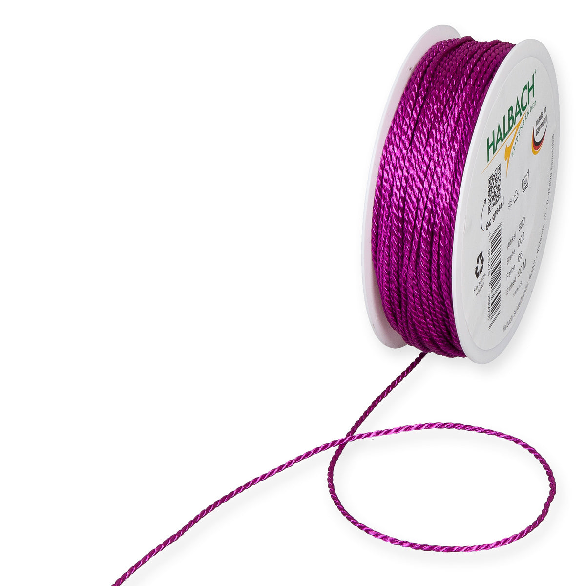 Kordelband pink Fb. 66 in zwei Breiten