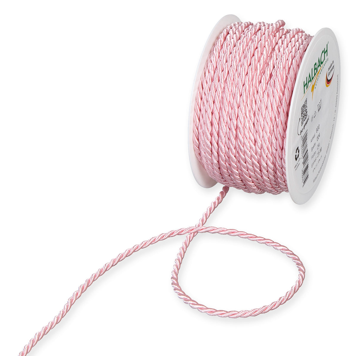 Kordelband rosa Fb. 24 in zwei Breiten