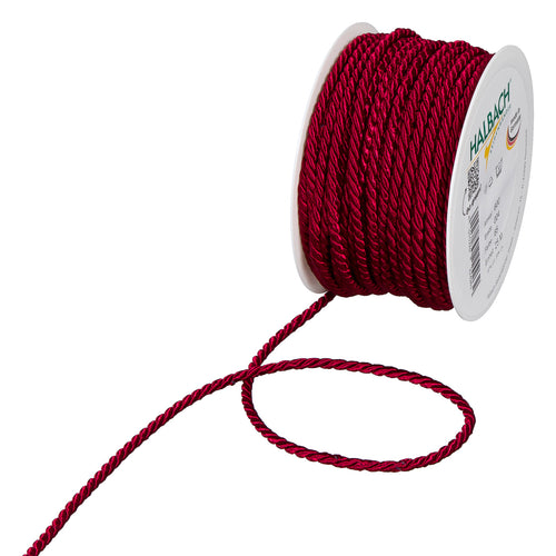 Kordelband bordeaux Fb. 65 in drei Breiten